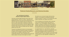 Desktop Screenshot of piedmontvahistory.org